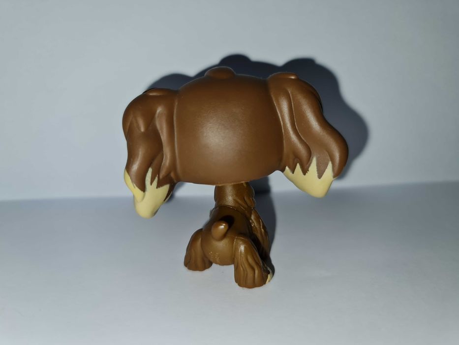 Oryginalny Littlest pet shop brązowy pies piesek spaniel #960 LPS