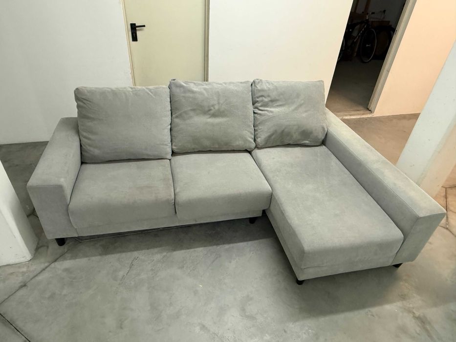 Sofá 3 Lugares com Chaise Longue – Confortável