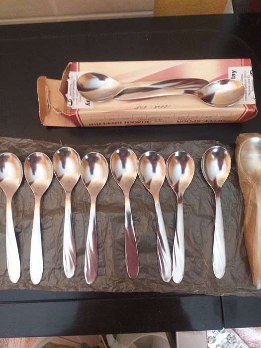 Продам кофейные ложки с нерж,уп 24штАкция