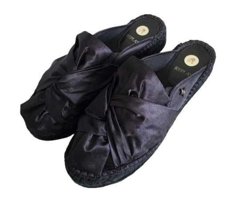 Buty klapki czarne na platformie Replay rozm. 40
