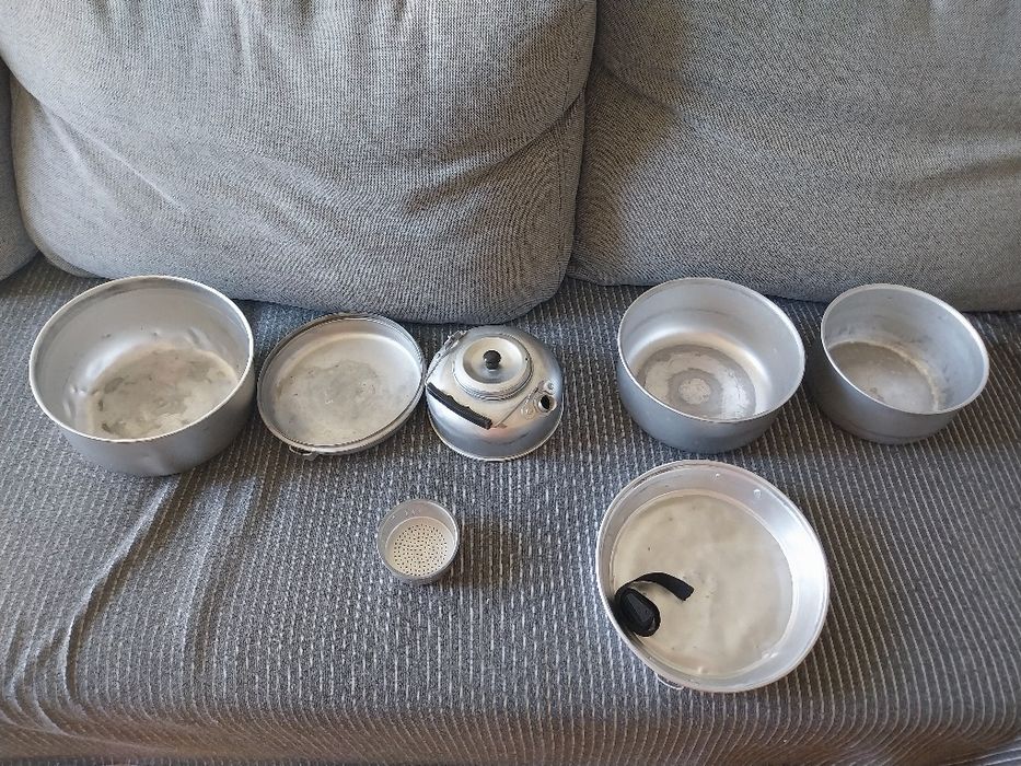 Menażka / zestaw biwakowy Mil-Tec – aluminium
