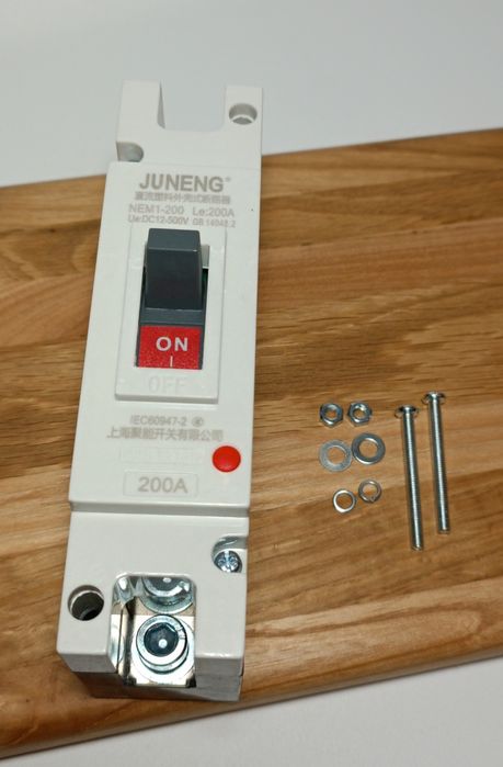 Силовий DC автомат 80-600а 12-500в, автомат постійного струму