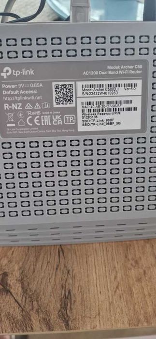 Router TP-Link Archer C50 (1200Mb/s a/b/g/n/ac) DualBand