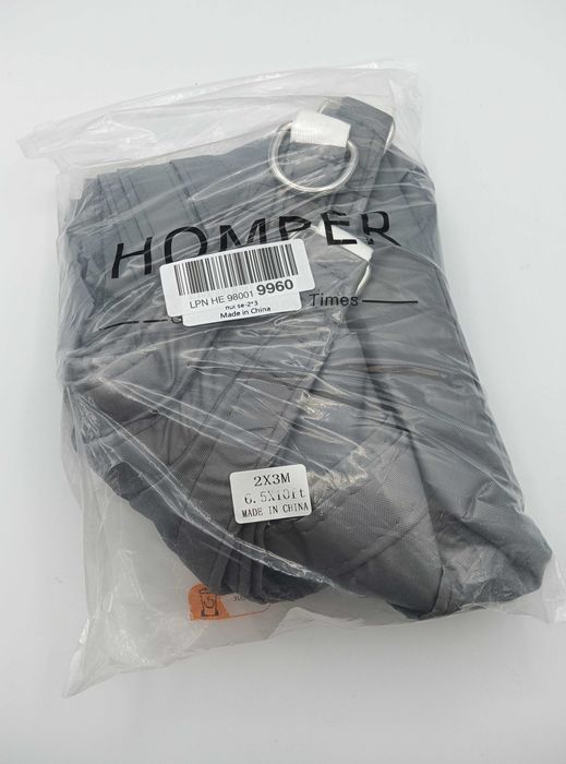 HOMPER 2x3m toldo impermeável proteção solar retangular Cinza
