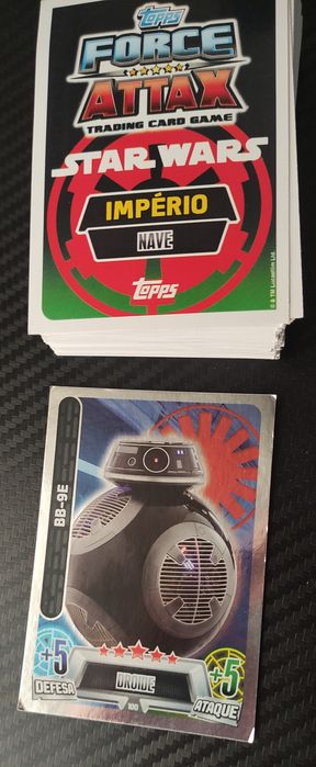 Cartas Star Wars Force Attax - 105 Cartas + 10 Prateadas