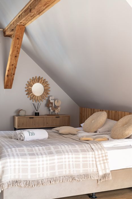 FERIE.Samodzielny Dom z bala,góry,jacuzzi,sauna, kominek,kulig,termy.