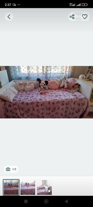 Cama de solteiro grande