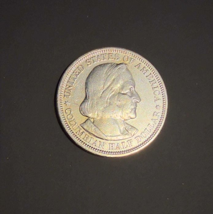 50 centów USA (1893) Half Dollar - Światowa Wystawa Kolumbijska AG 900