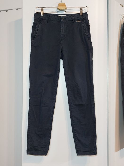 Granatowe spodnie Esprit 36 S granatowe spodnie materiałowe eleganckie