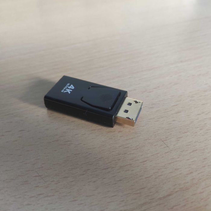 Adaptador Display Port para Hdmi 4K Ponta Dourada