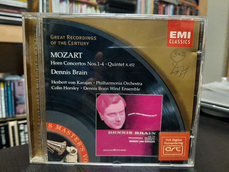 Mozart – Horn Concertos Nos.1-4, Quintet K.452 – Dennis Brain, Karajan