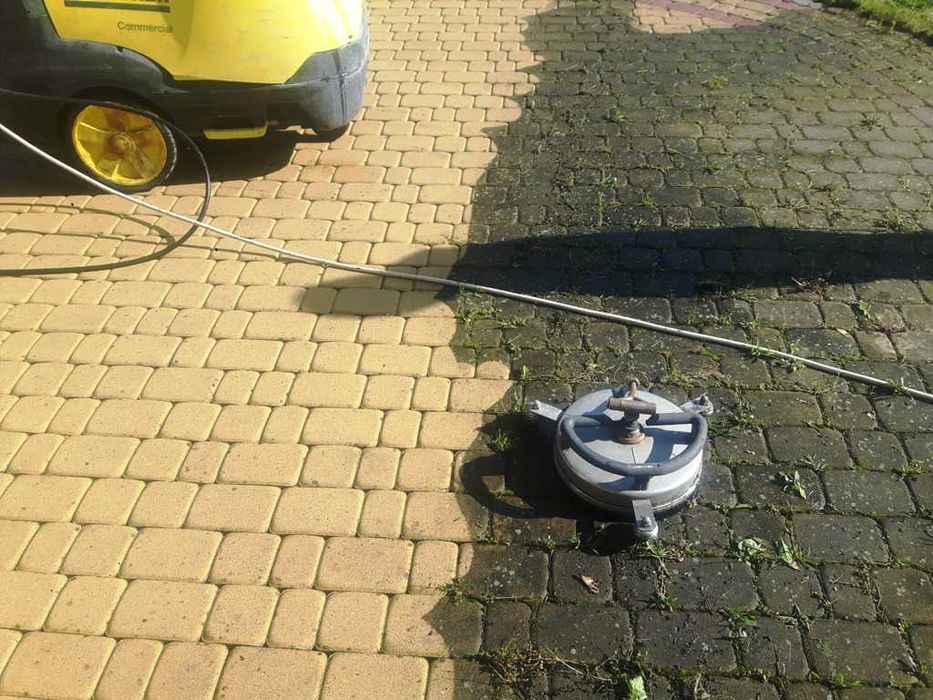 Mycie  czyszczenie elewacji tynku fasad ścian kostki brukowej cena