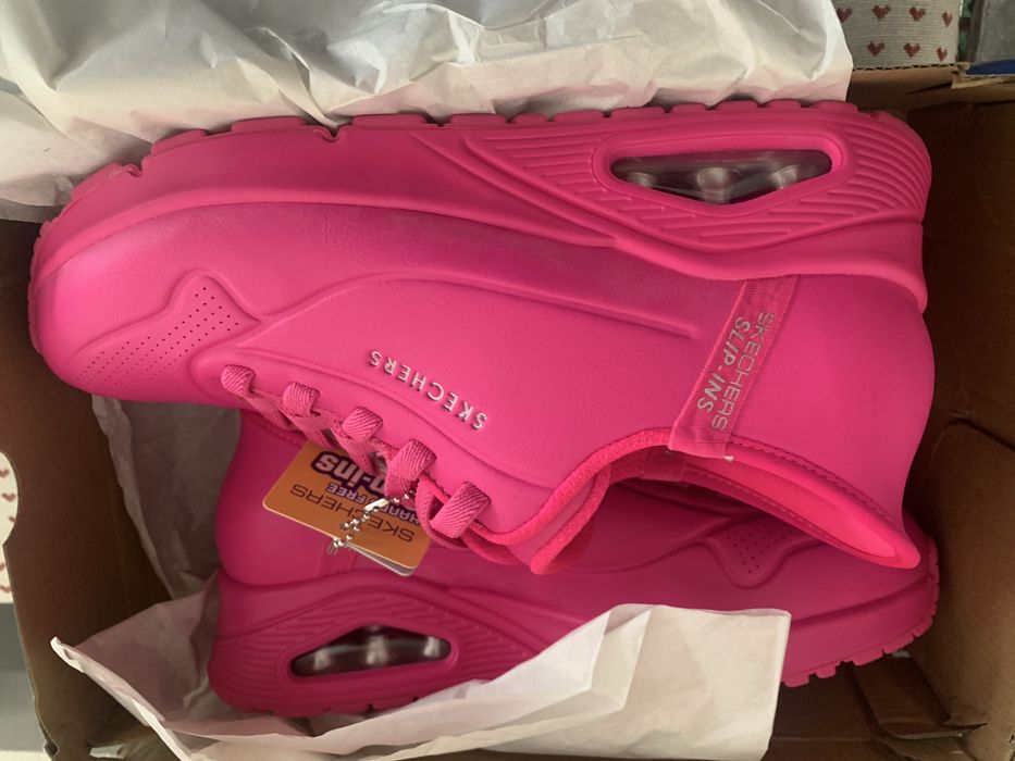 Skechers Uno Slip-Ins — Rosa Fúcsia tamanho 38