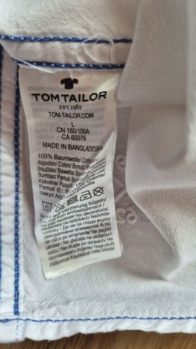 Biała męska koszula Tom Tailor