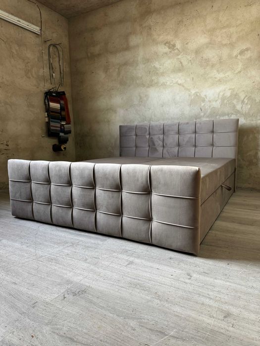 Łóżko kontynentalne sypialniane 140/160/180x200 welurowe