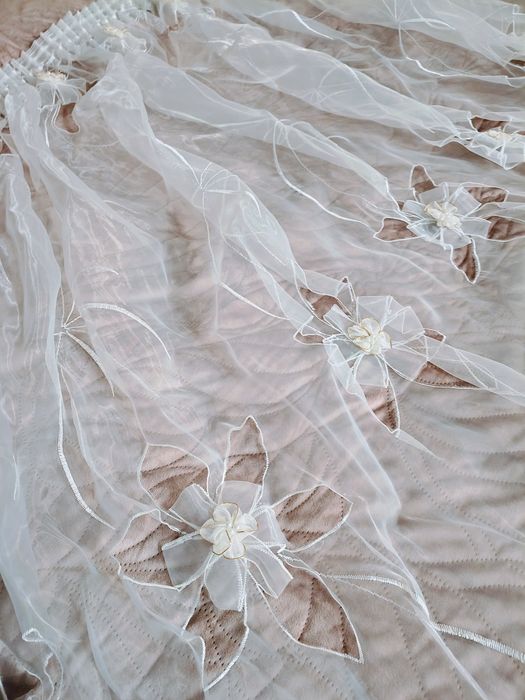 Komplet firanek 2x 5 m organza