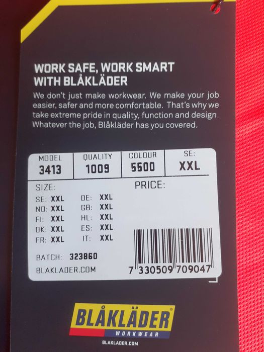 Koszulka robocza odblaskowa xxl 2 szt.