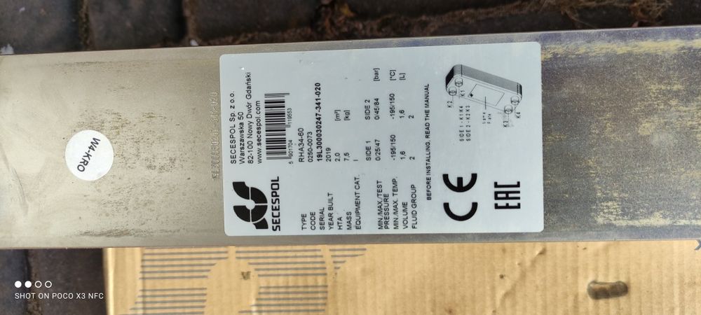 Wymiennik ciepła RH A 34-60 Secespol