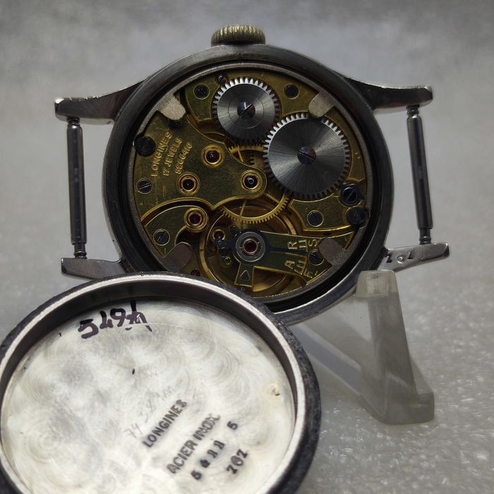 Vintage Longines Sei Tacche 1940 r Stal 33mm 12.68Z