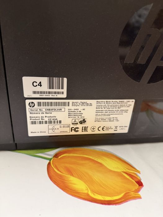 Принтер БФП HP LaserJet Pro M127fw / Лазерний монохромний друк / 600x600 dpi / A4 / 21 стор/хв / USB 2.0, Ethernet, Wi-Fi