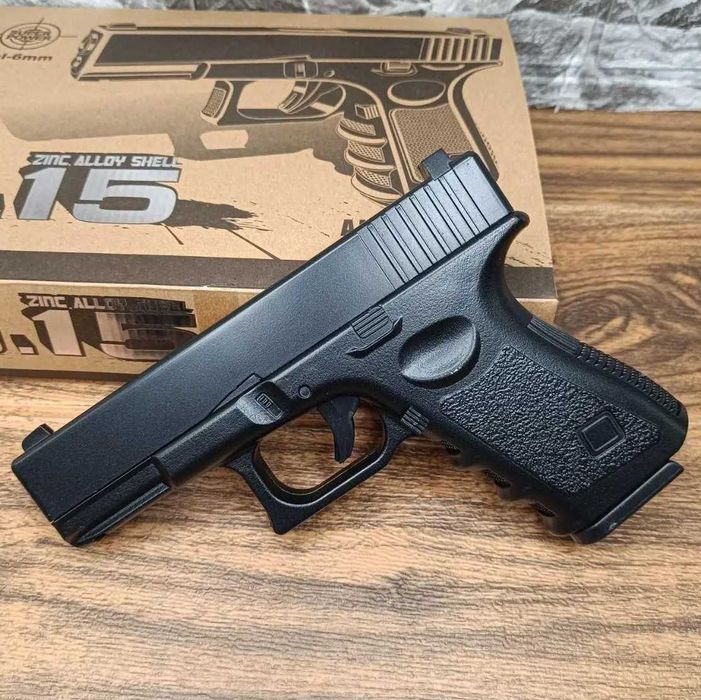 Пистолет Глок Glock 18 Galaxy G15 на пульках Металл детский игрушечный