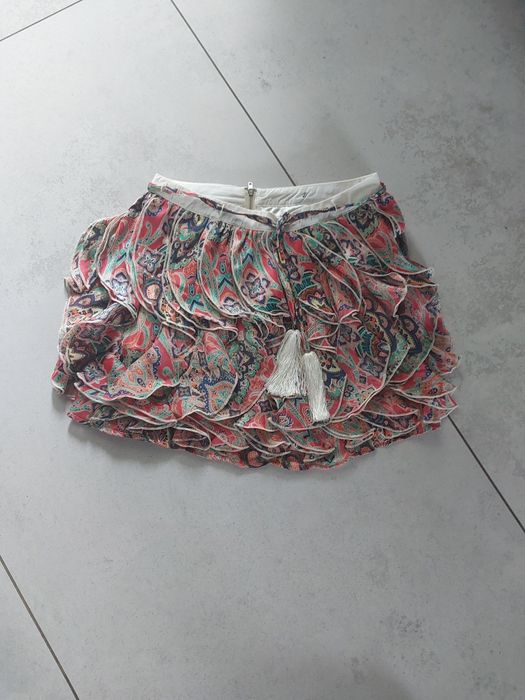 Spódniczka boho mini z halką rozm. S na lato