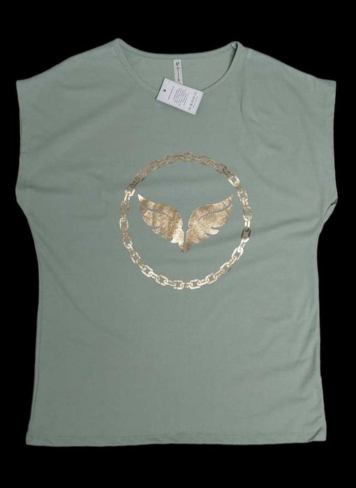 Zielona, bawełniana bluzka, R. 3XL