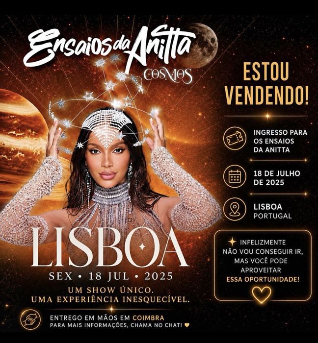 Bilhete ensaios da anitta