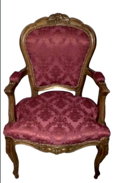 Excelente Cadeirao bergere luis v antigo