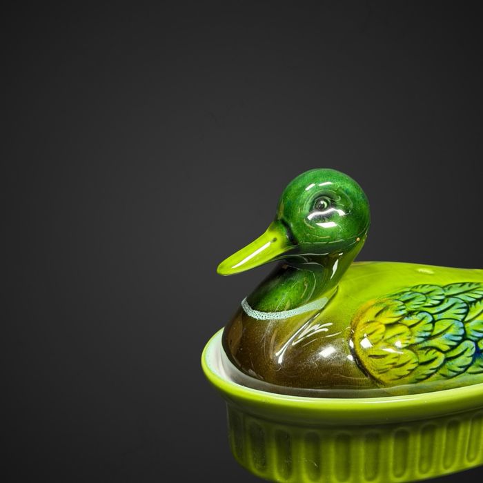 Ceramiczna Kaczka Terrina Francja Pojemnik B6/021543