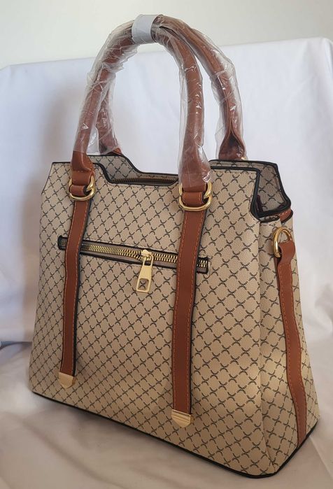 Saco feminino Castanho e Bege