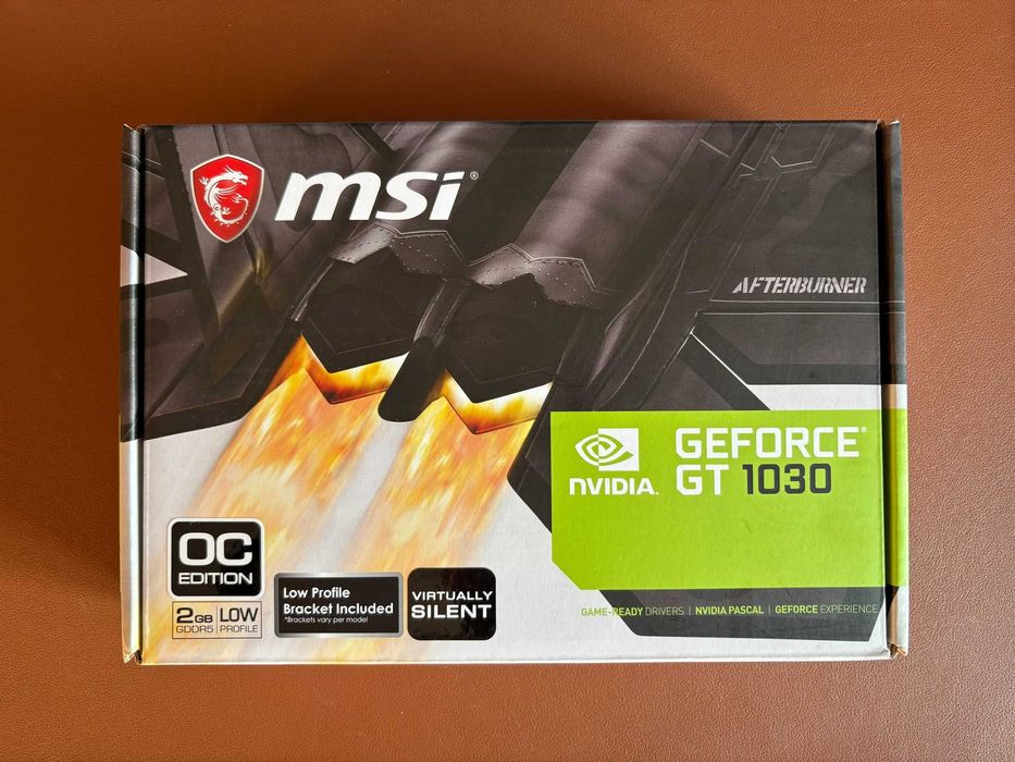 MSI PCI-Ex GeForce GT 1030 Low Profile OC 2GB GDDR5 (64bit) Видеокарта