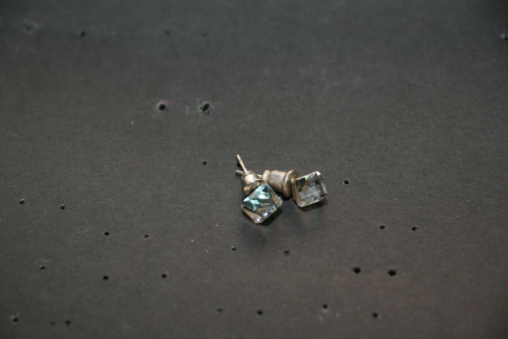 Brincos Cubos Transparentes