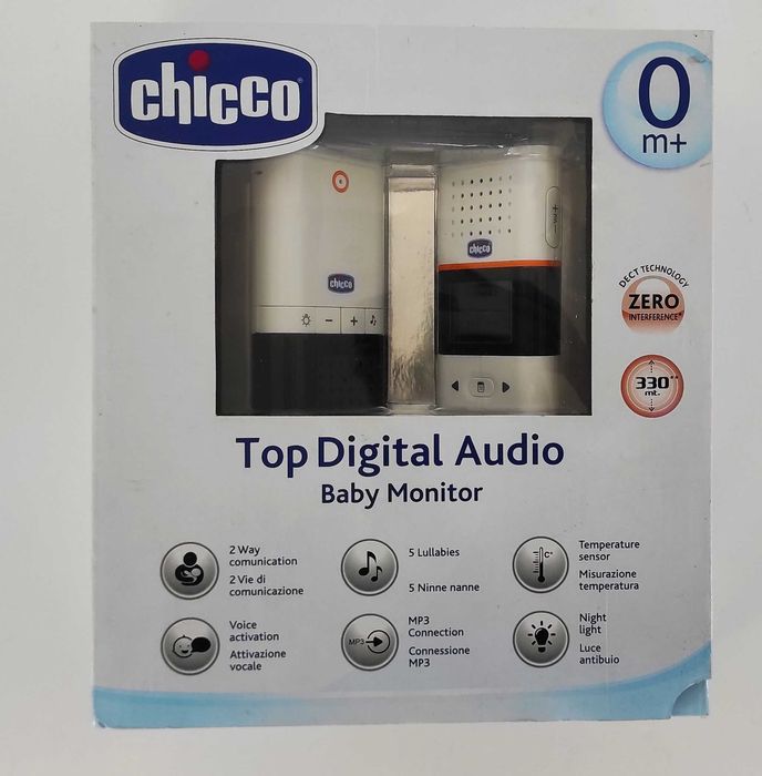 Chicco - Top Digital Áudio Baby Monitor -  Até 330 metros