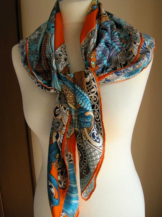 Chusta apaszka 90/90 Hermes orange