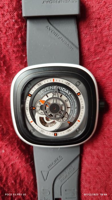 Relógio automático SevenFriday linha P‑Series, mod P3/03