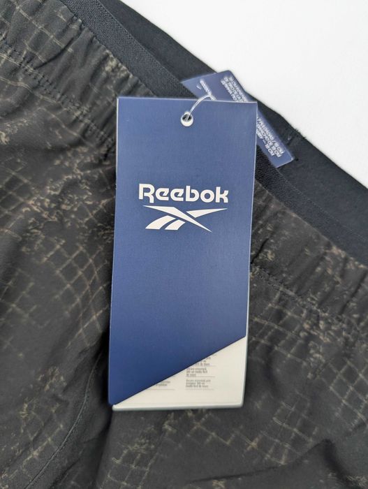 czarne męskie spodenki treningowe Reebok Strength 3.0 AOP, S