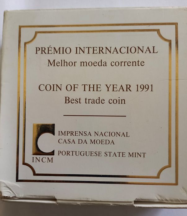 Moeda 1991 Proof Premio Coty