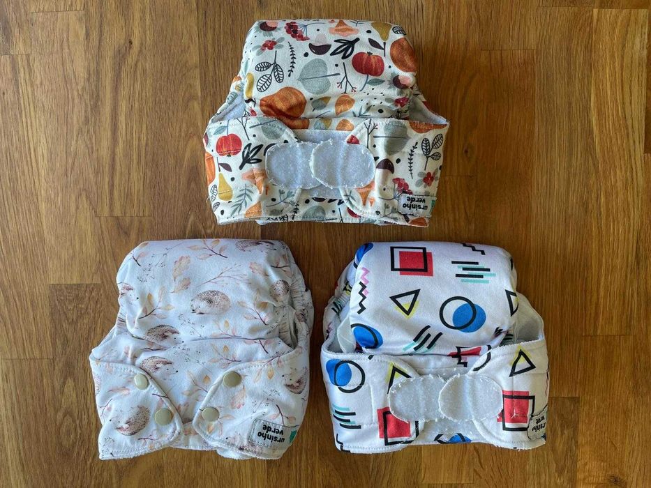 Fraldas de Bolso Reutilizáveis - Ursinho Verde