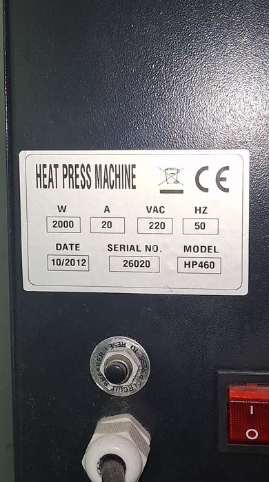 Термопрес планшетний HP460 (40х60 см, 2000W)