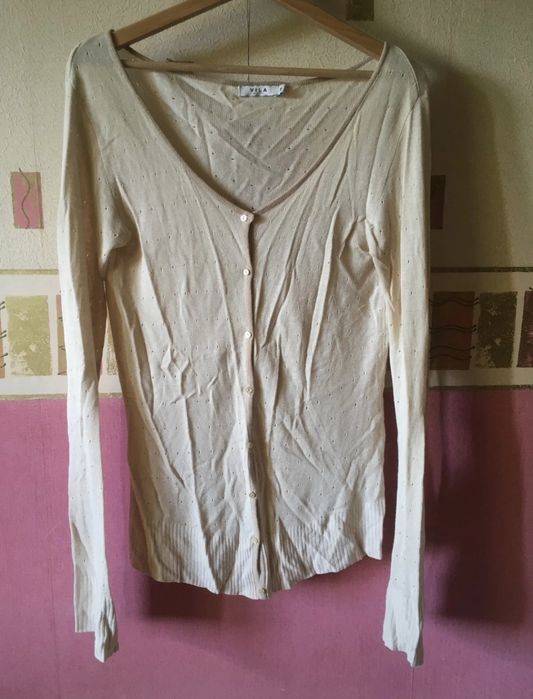 VILA sweter sweterek rozpinany na guziki kardigan blezer Basic WeWzór