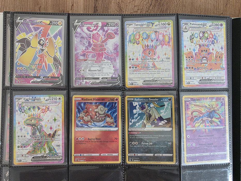 Cartas Pokemon V e VMax Gengar, Charizard, Mew, Mewtwo
