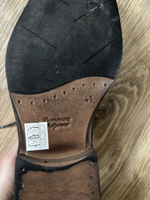 Czarne buty skorzane 45