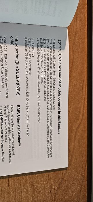 Oryginalna Książka serwisowa BMW Seria 1 3 5 z4
