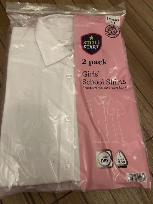 Koszula bisla krotki rekaw 8-9 lat stroj galowy