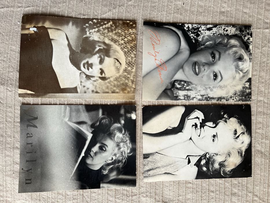 Postais antigos da Marilin Monrroe