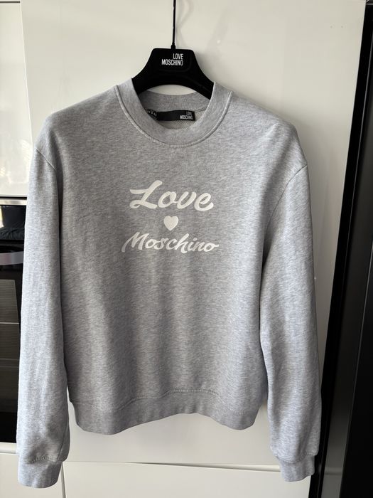 Love Moschino szara bluza dresowa 12 38/40 oryginał