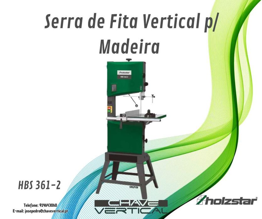 Serra de Fita Vertical para Madeira HBS 361-2 HOLZSTAR    JR19
