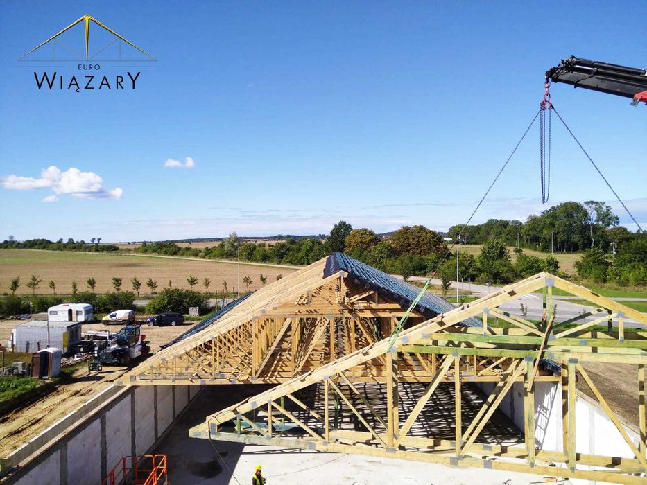 Gotowe wiązary dachowe Projektowanie, produkcja, montaż!