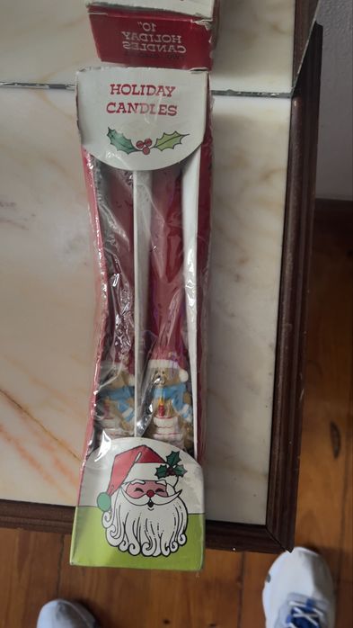 2 conjuntos de velas de Natal